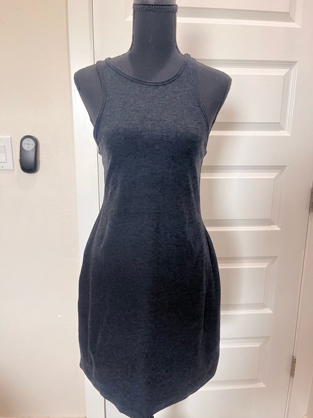 Beyond Yoga Black Sleeveless Mini Dress